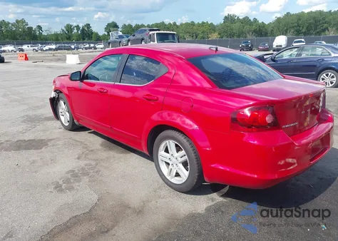 2013 Dodge Avenger Sxt from USA, damaged, VIN 1C3CDZCB2DN562188
